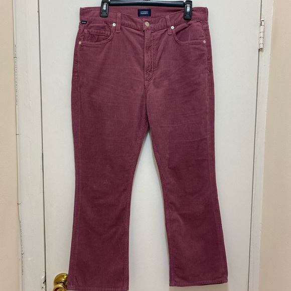 NWOT Citizens Of Humanity Isola Cropped Boot Corduroy In Posey Size 30 - Picture 5 of 11